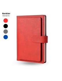 Çift Kapaklı Termo Deri Tarihsiz Defter 